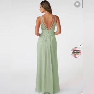 Maxi length, chiffon dress, wedding, prom, ball